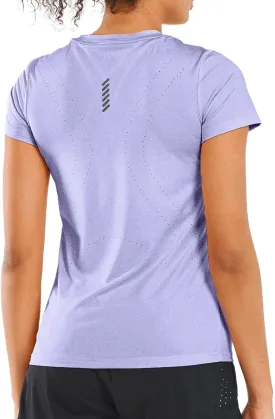 ALLZERO Feel Fit Workout Tops for Women Short Sleeve T-Shirts Breathable Athletic Tees for Yoga Running Gym Activewear