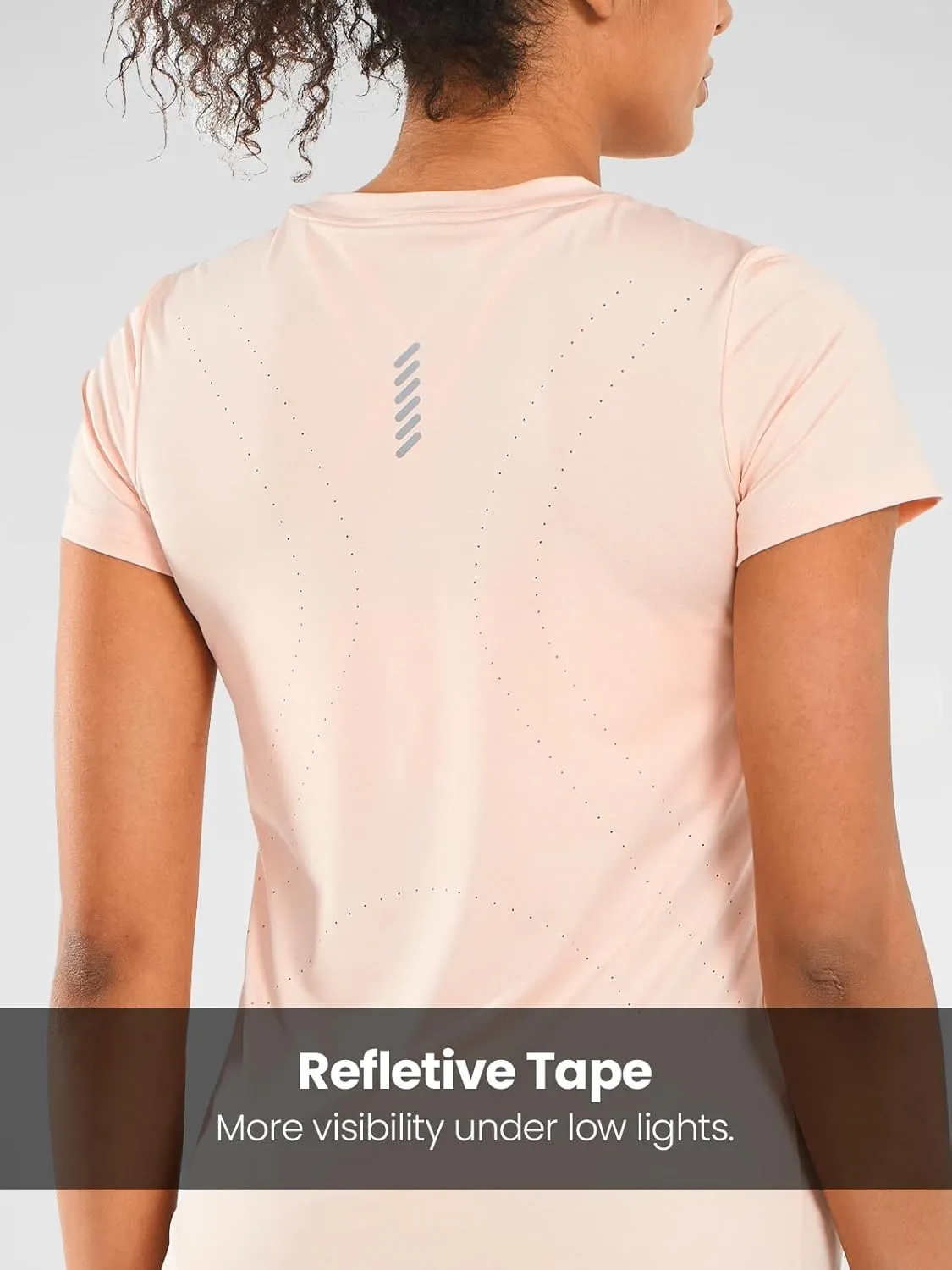 ALLZERO Feel Fit Workout Tops for Women Short Sleeve T-Shirts Breathable Athletic Tees for Yoga Running Gym Activewear