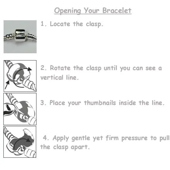 Children's Niece 'Love To Dance' Silver Plated Charm Bead Bracelet