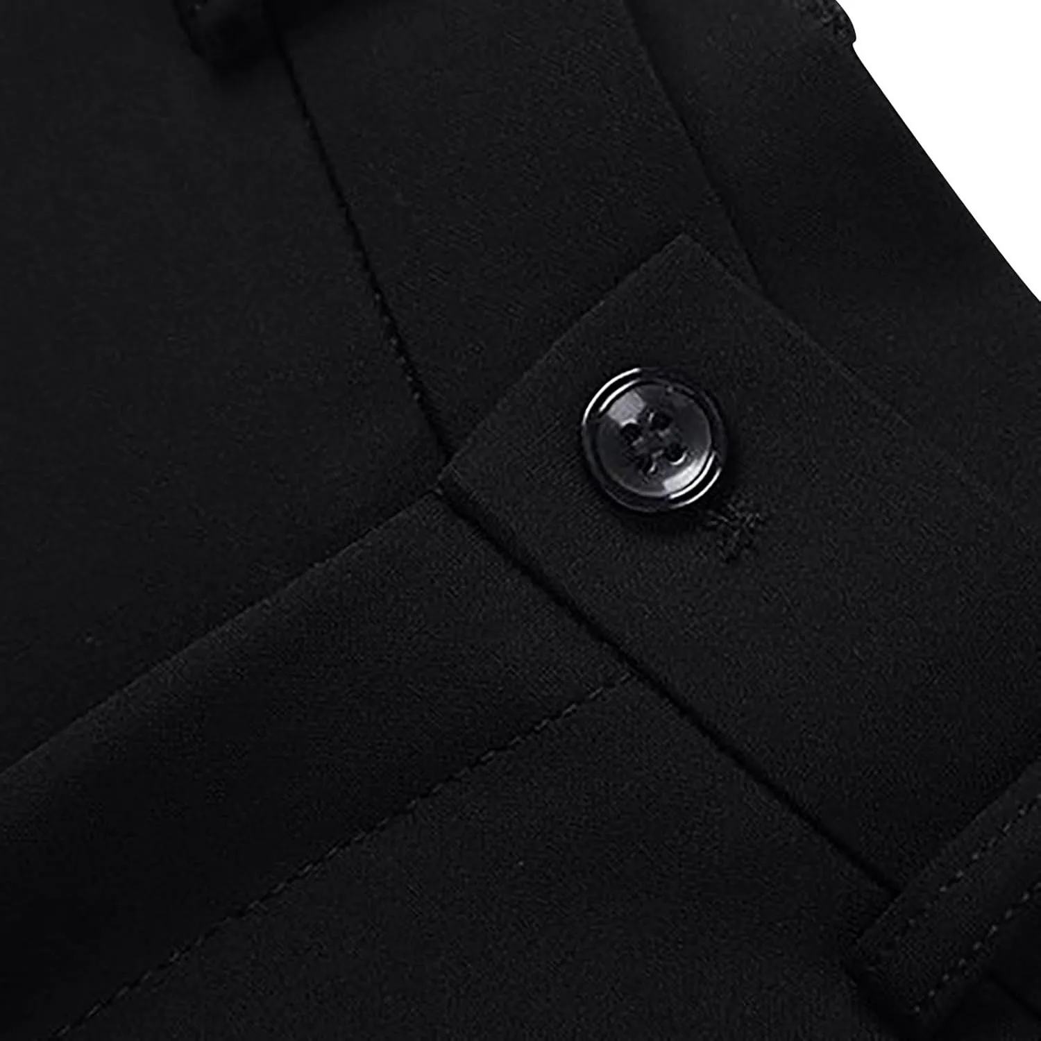 Finelylove Dress Pants for Men Regular Fit Stretch Chino Pants Flat Front Straight Business Work Pants Casual Trousers