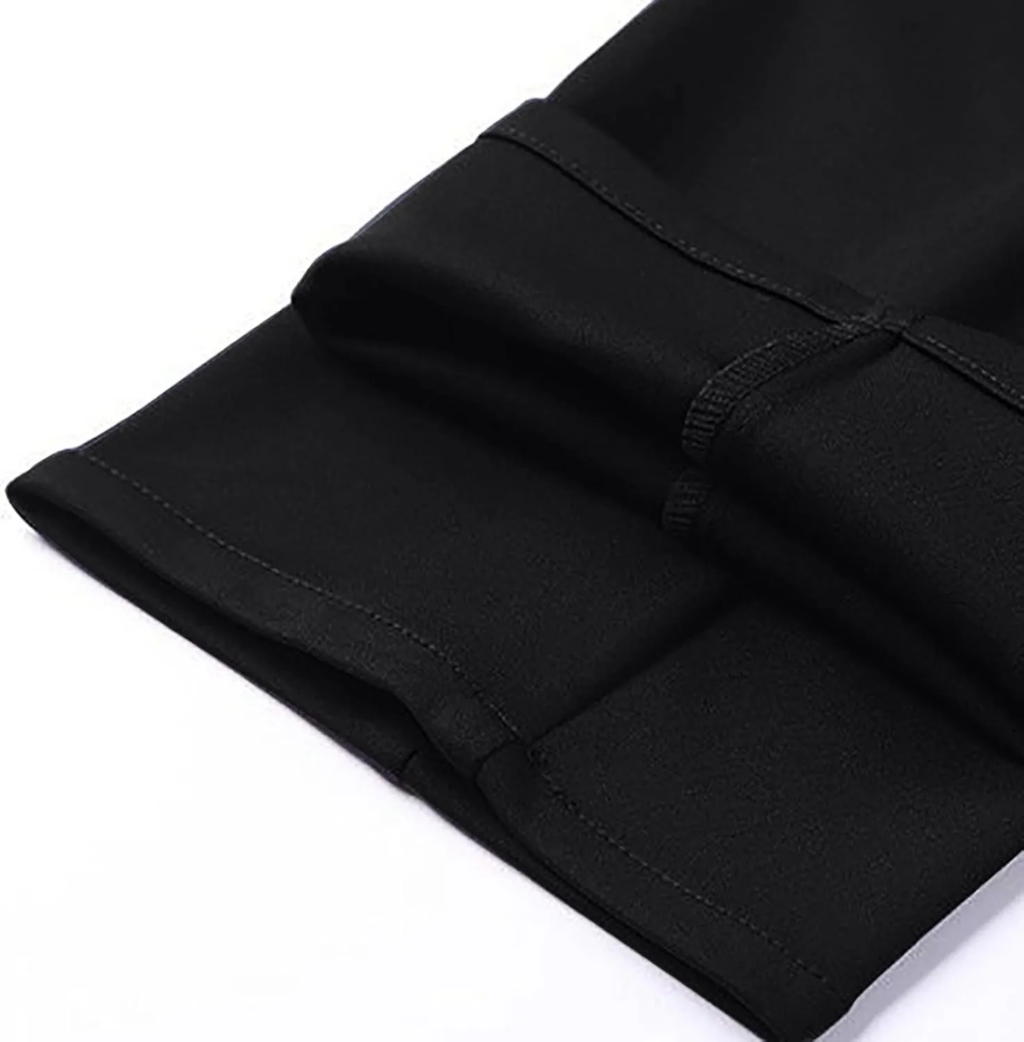 Finelylove Dress Pants for Men Regular Fit Stretch Chino Pants Flat Front Straight Business Work Pants Casual Trousers