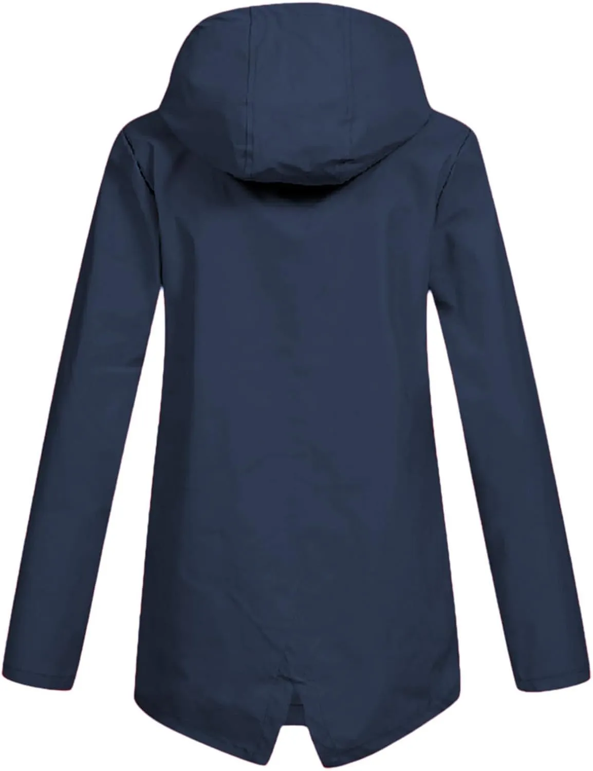 Fleece Lined Raincoat for Women Solid Color Waterproof Jackets with Hood Lightweight Outdoor Windbreaker Jacket