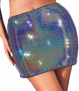 GRAEEN Women's Sequin Skirts Sparkle Bodycon Mini Skirt Stretchy High Waist Pencil Skirt Night Out Party Clubwear Skirt