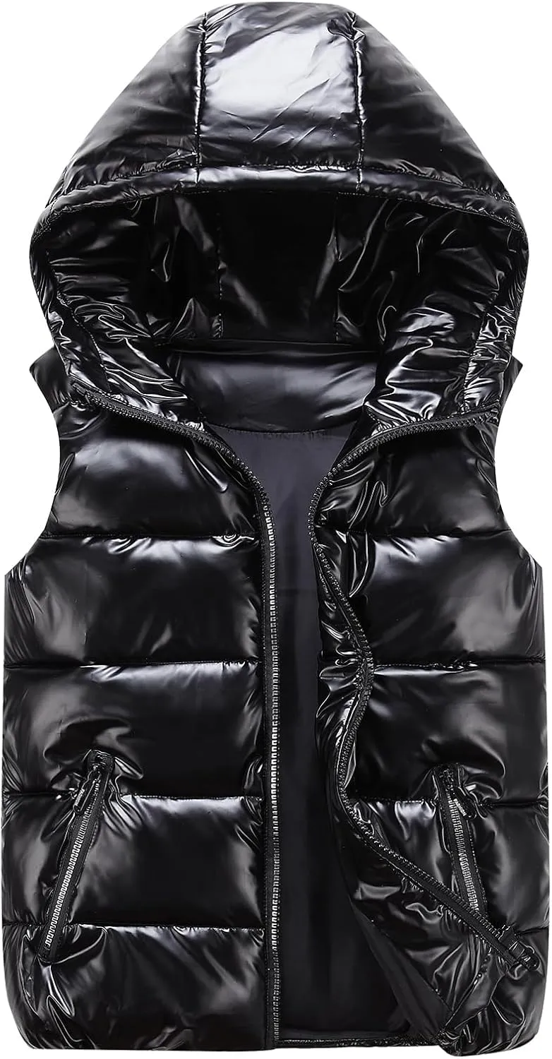 Happy Cherry Kids Down Jacket Hooded Vest Winter Jacket for Boys Hoodies Padded Jackets Girls Outwear Coat 3-14 Years