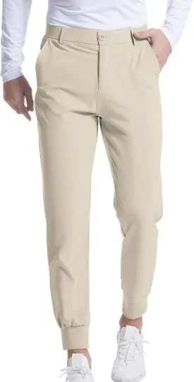 KUIOLYPOER Mens Golf Pants Stretch Slim Fit Dress Pants Quick Dry Work Business Slacks Athletic Casual Pants with Pockets
