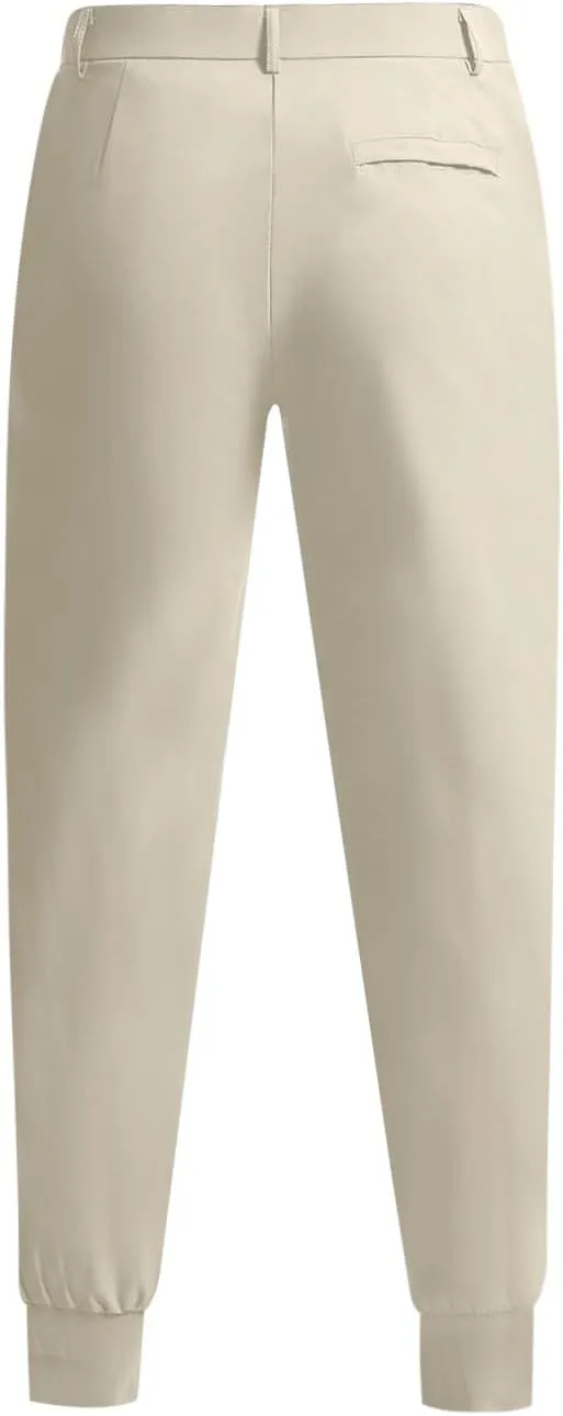 KUIOLYPOER Mens Golf Pants Stretch Slim Fit Dress Pants Quick Dry Work Business Slacks Athletic Casual Pants with Pockets