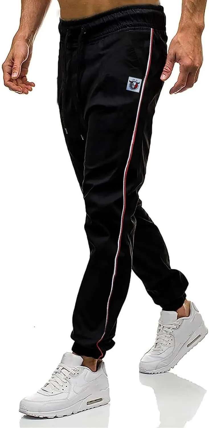 Men Joggers Chino Cargo Pants Hiking Outdoor Recreation Pants Twill Fitness Track Jogging Pants Casual Cotton Pants