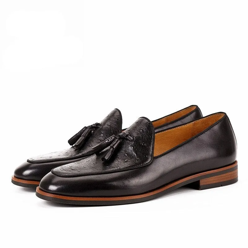 Mens Formal Shoes Genuine Leather Oxford Shoes For Men Dressing Wedding Men Brogues Office Shoes Slip On Male Men Shoes