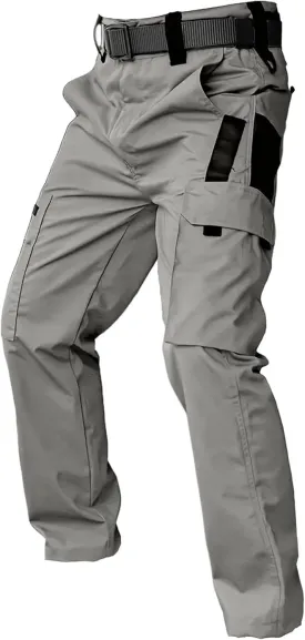 Men's Hiking Tactical Pants Lightweight Work Cargo Pants Waterproof Outdoor Trousers Pants for Men