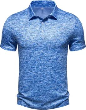 Men's Performance Golf Polo Shirt Moisture Wicking Quick Dry Short Sleeve Polo Shirts for Men Casual Activewear