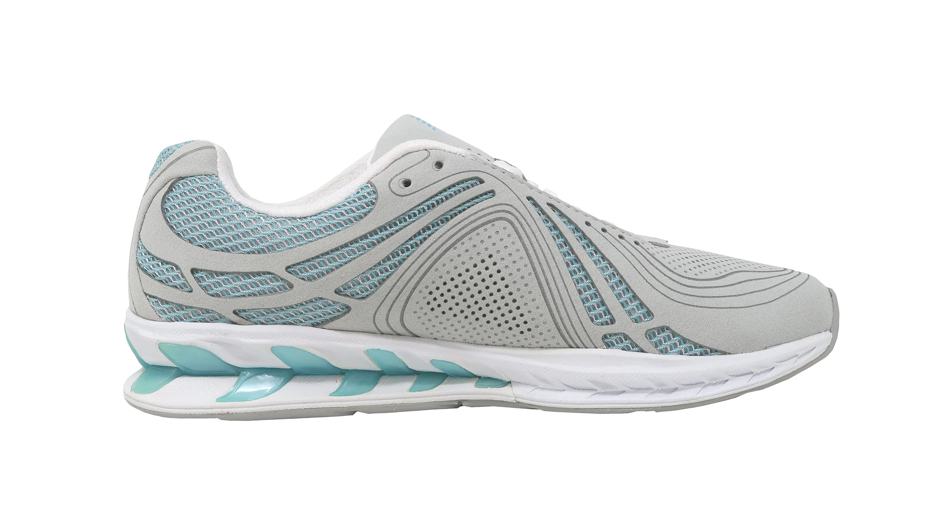New Balance Women's 1100 Silver/Blue Toning Viz Tech Shoes