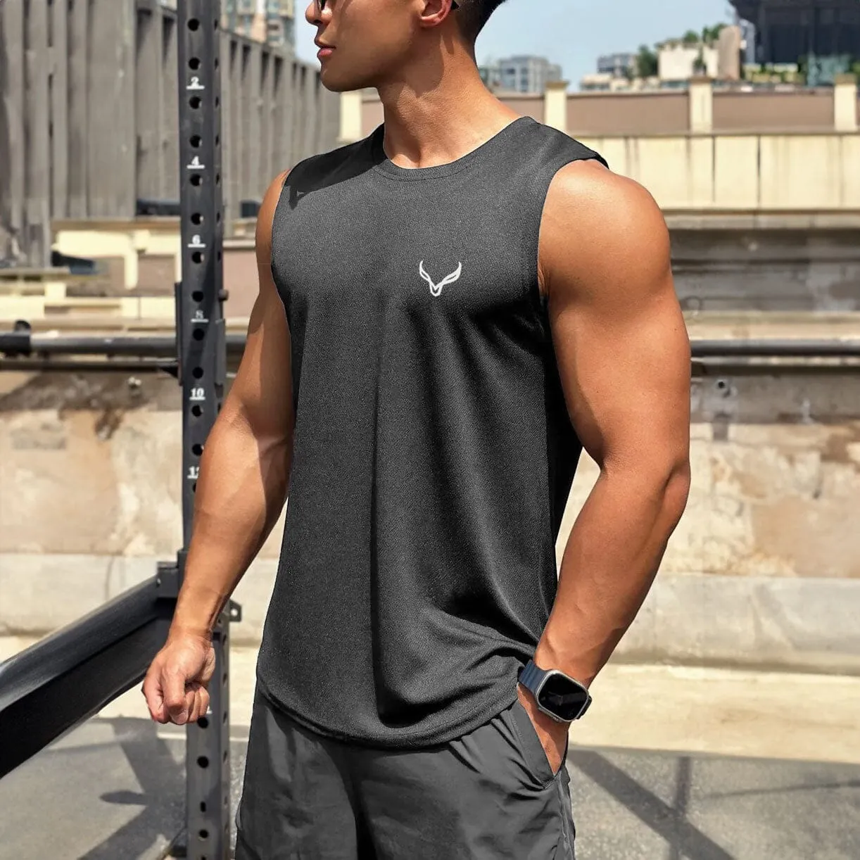 Polo Athletica Men's Logo Printed Activewear Tank Top