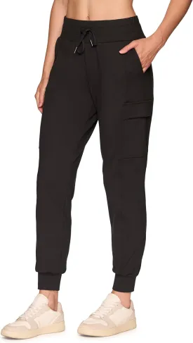 RBX Activewear Women's Jogger Pant Cargo Pants, Lightweight Buttery Soft Full Length Jogger Sweatpants with Pockets