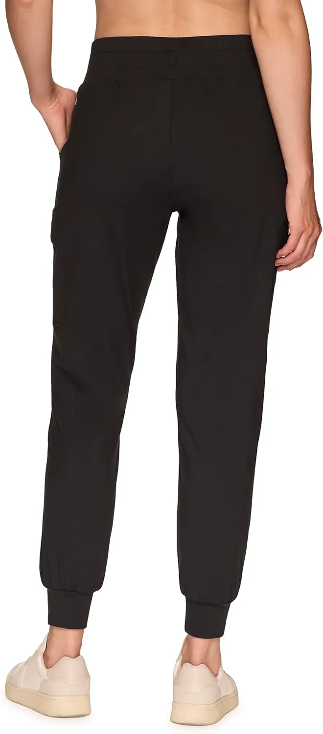 RBX Activewear Women's Jogger Pant Cargo Pants, Lightweight Buttery Soft Full Length Jogger Sweatpants with Pockets