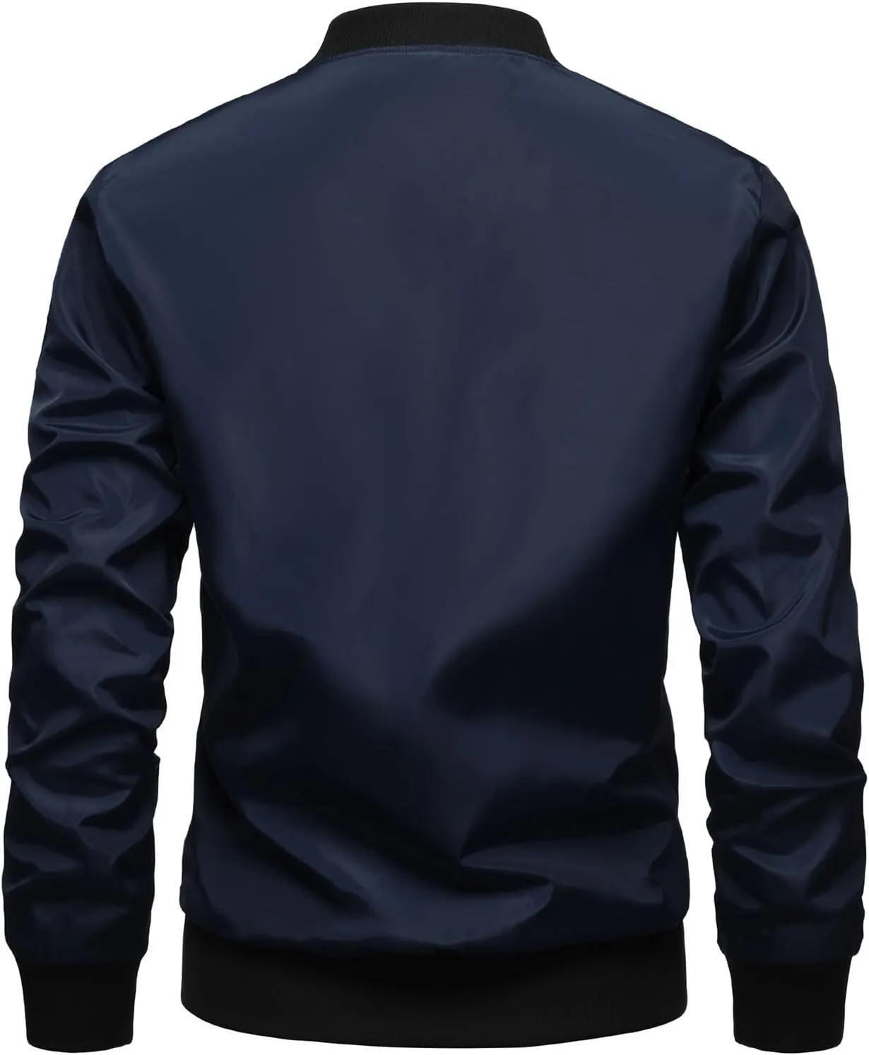 RTRDE Men's Lightweight Bomber Jacket Spring Fall Windbreaker Zip Up Coat with Pocket Casual Work Jackets, M-3XL