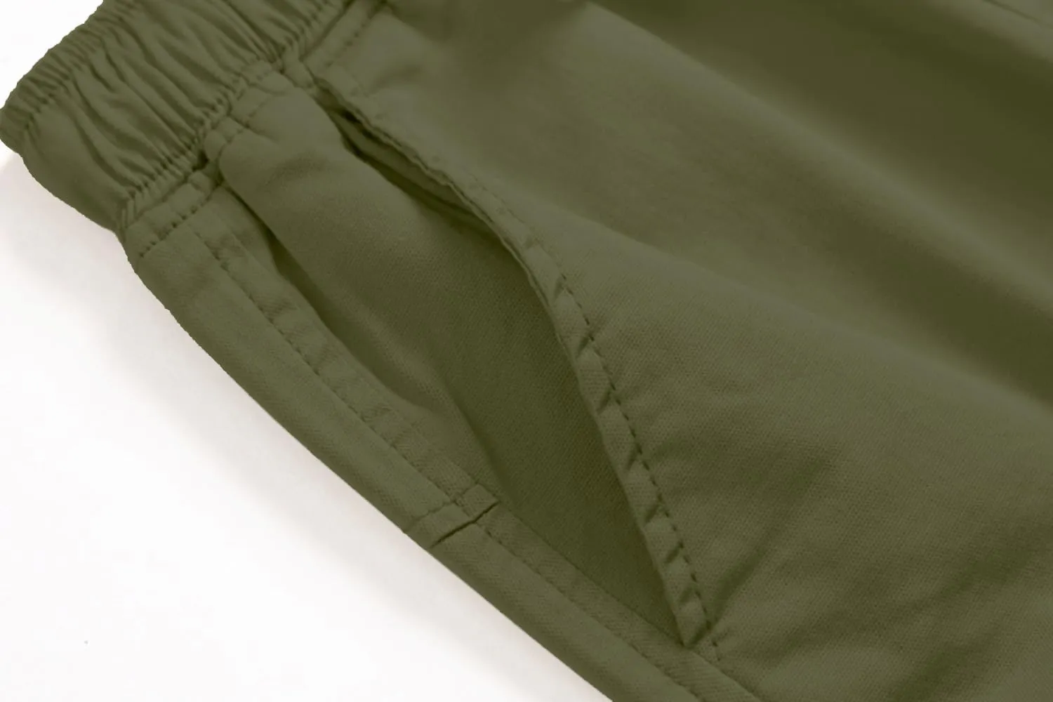 SHOOYING Boy's Cargo Pants Cotton Casual Elastic Joggers Trousers, 6-14 Years