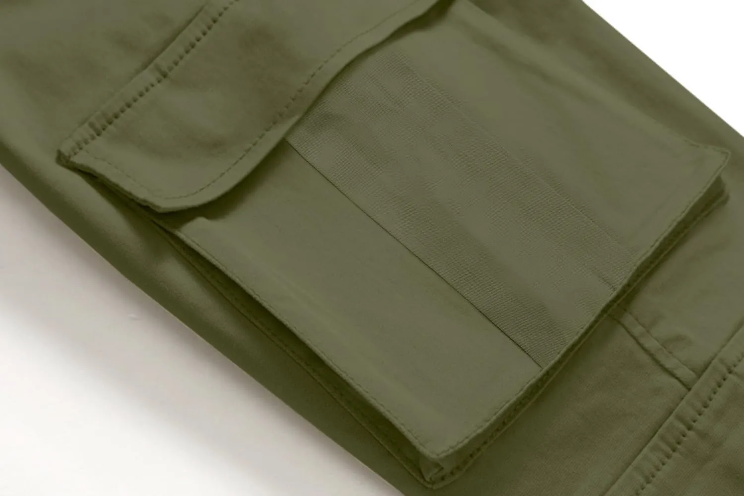 SHOOYING Boy's Cargo Pants Cotton Casual Elastic Joggers Trousers, 6-14 Years