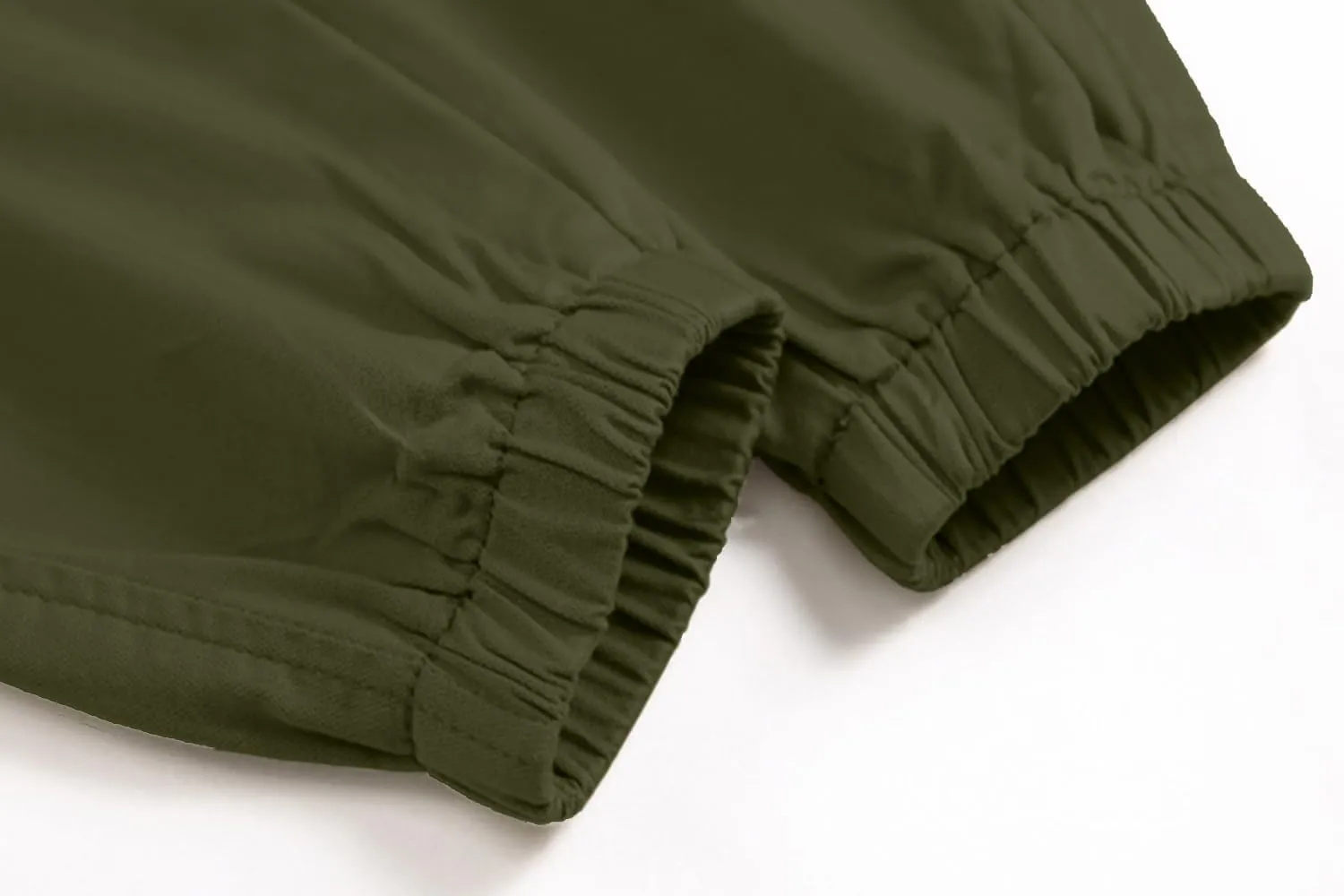 SHOOYING Boy's Cargo Pants Cotton Casual Elastic Joggers Trousers, 6-14 Years