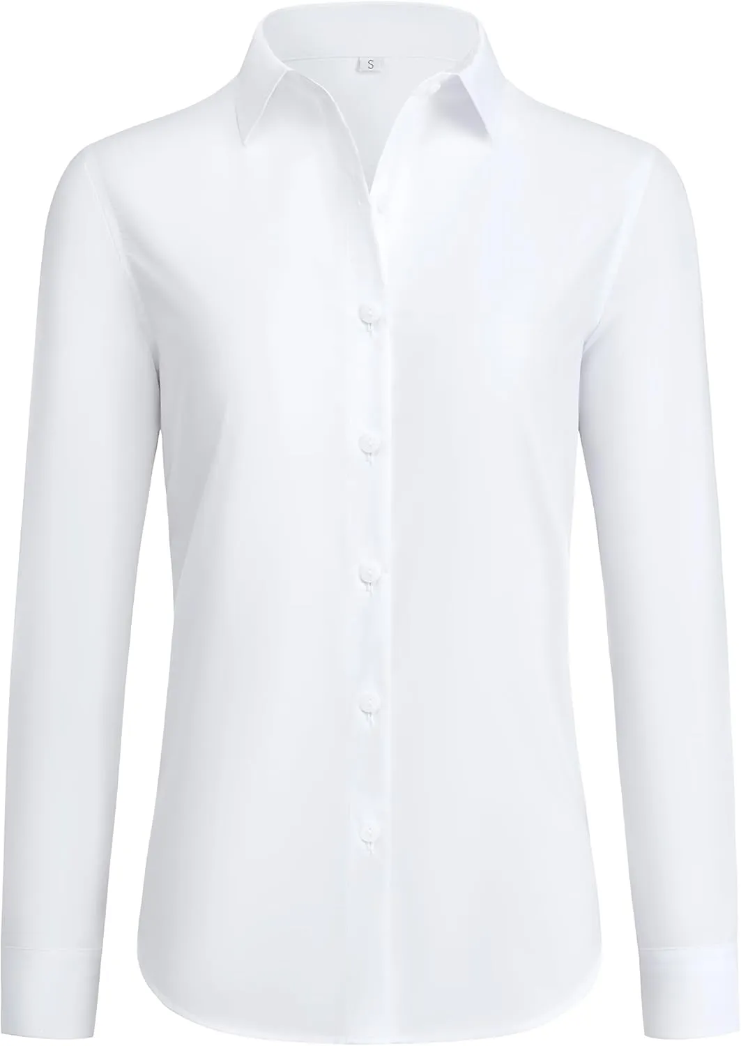 siliteelon Button Down Shirts for Women Wrinkle Free Dress Shirts Long Sleeve Shirts Formal Work Office Blouses Tops