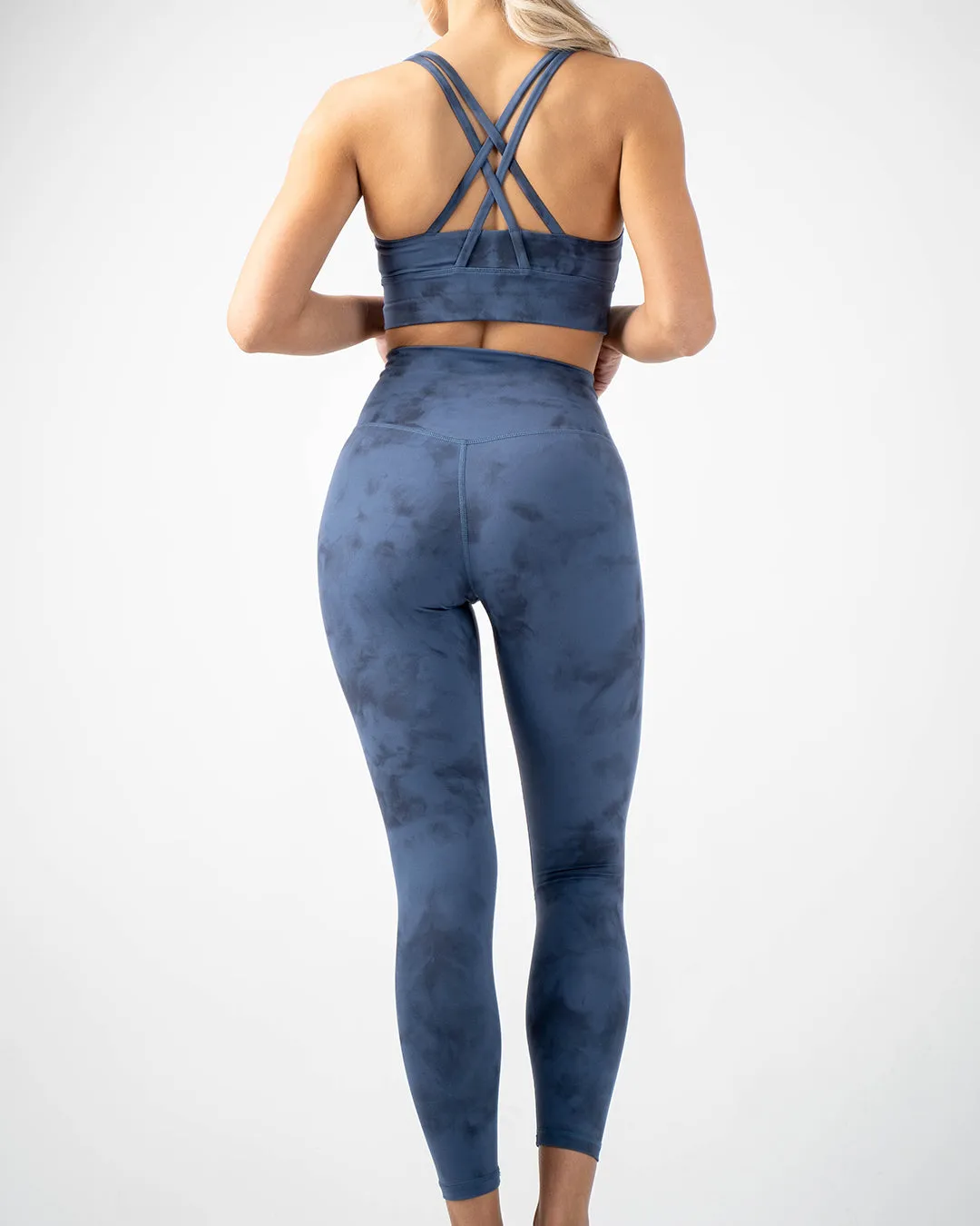 Tie Dye Fitness Set Sports Bra with High Waisted Pants
