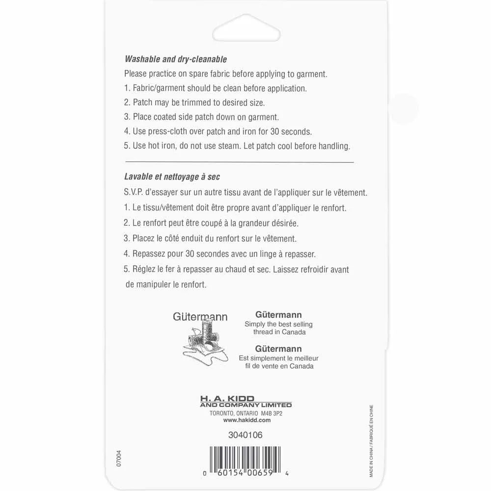 UNIQUE SEWING Drill Patch Spruce - 10 x 15cm (4" x 6") - 2pcs